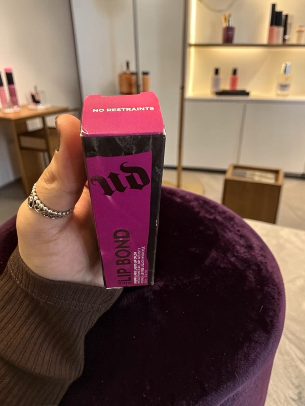 Urban Decay Lip Bond Liquid Lipstick — No Restraints (Bright Pink)